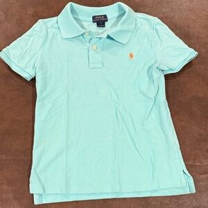 Polo by Ralph Lauren Kids Aqua Polo Shirt. Size 7
